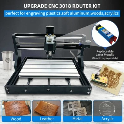 CNC3018PRO Laser Engraving Machine GRBL Control DIY Printer Engraver Wood Cutter - Image 1 of 4