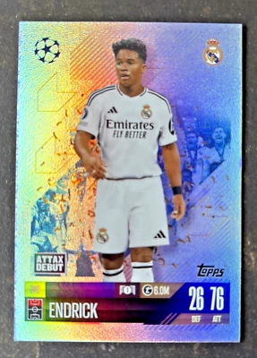 Endrick Topps Match Attax Extra 24/25 Attax Debut - Real Madrid - Bild 1 von 2