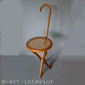 Poltrona originale Thonet, sedia a bastone Musealer, sedia pieghevole, Vienna intorno al 1866 - Foto 1 di 11