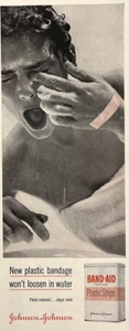 Tiras de plástico para curitas - Johnson & Johnson 1953 vintage anuncio impreso revista LIFE - Imagen 1 de 11