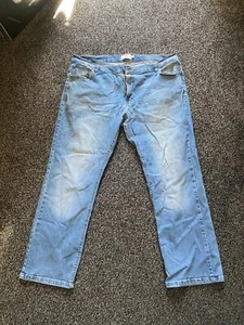 JACAMO Men's Straight Jeans Size 42R Regular Fit Big Boy Size BLUE - Picture 1 of 4