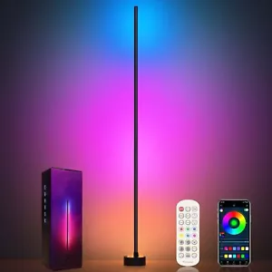 Corner Floor Lamp - Smart RGB LED Corner Lamp with App and Remote Control, 16... - Picture 1 of 7