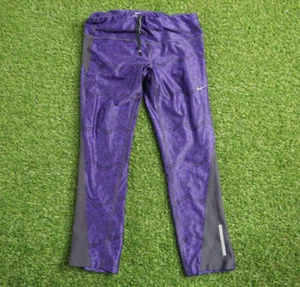 Nike Leggings Womens Small purple BLACK Abstract Dri-Fit Activewear - Picture 1 of 9