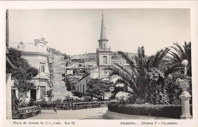 Chile Valparaiso Av Brasil Arco Británico Vintage RPPC 09.57  Latin &  South America - South America - Chile, Postcard / HipPostcard