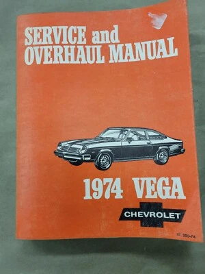 Chevrolet Vega 1974 manual de servicio y revisión GM OEM ST300-74 Foto 1 de 4