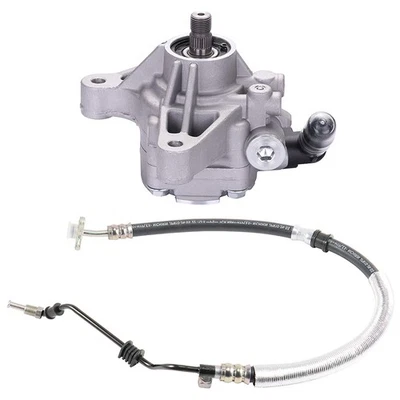 Power Steering Pump w/ Power Steering Pressure Hose For 02-2006 Honda CR-V 2.4L - Image 1 of 4