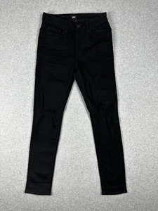 Lee Z-Roller Skinny Tapered Men's Denim Jeans Size 28 Black Distressed Stretch - Foto 1 di 16