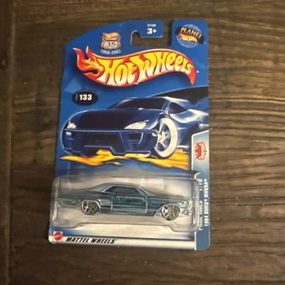 2002 美泰风火轮 1964 年别克里维埃拉 #133 1/10(骄傲骑手)蓝色 - 全新 — 第 1/2 张图片