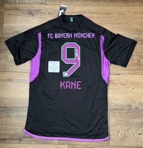 Harry Kane signed Bayern München 2023-24 Adidas Third Fußball Trikot Auto mit COA - Bild 1 von 5
