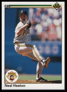NEAL HEATON PITTSBURGH PIRATES 1990 UPPER DECK BASEBALL CARD #86 - Picture 1 of 2