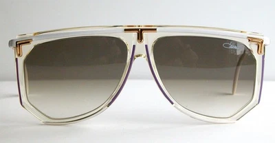 Винтажные солнцезащитные очки Cazal - новые из старых запасов - модель 865 - Col.608 - золотистые, белые, фиолетовые, прозрачные - Изображение 1 из 4