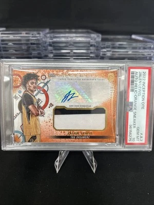 2022-23 Topps Inception OTE Jalen Lewis RPA /10 Relic-Orange Sneaker PSA10 POP 1 - Image 1 of 4