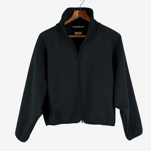 Fear of God Athletics x Adidas Suede Fleece Track Jacket Size L Black IY0935 - Picture 1 of 14