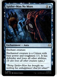 MTG Magic The Gathering Marvel's Spider-Man Card #45 Spider-Man No More - Picture 1 of 4
