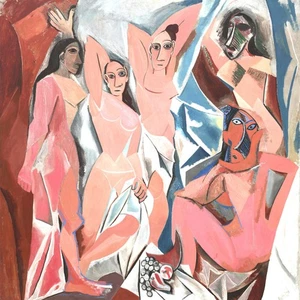 Les Demoiselles d'Avignon Young Ladies of Avignon Picasso Painting Print CANVAS - Picture 1 of 3