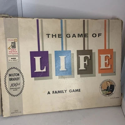 The Game of Life - Board Game - Milton Bradley Original - Almost Complete - 1960 - Image 1 of 4