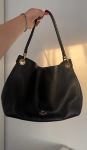 Coach Clarkson Hobo leather handbag black style F24947 authentic - Bild 1 von 10