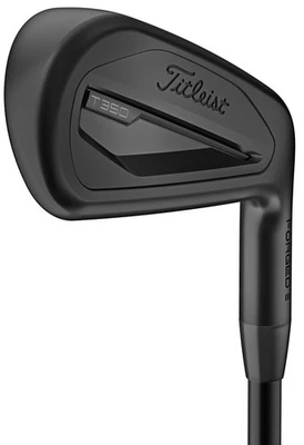 Left Hand Titleist T350 3G Black 5 Iron Stf 2 Deg Up AMT Tour White Onyx Mint - Image 1 of 4