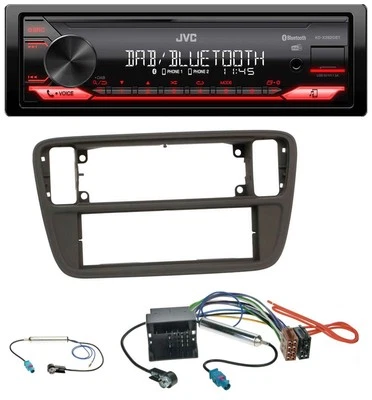JVC Bluetooth USB DAB MP3 Autoradio für Seat Mii Skoda CitiGo 2011-2016 schwarz - Bild 1 von 4