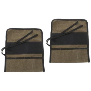 2 Pack Roll up Tool Bag Organizer Carpentry Kit Socket Work Mechanic - Picture 1 of 12