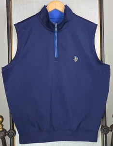 FAIRWAY GREENE x BIG FOOT CC WISCONSIN Mens Large Performance 1/4 Zip Vest Golf - Picture 1 of 12