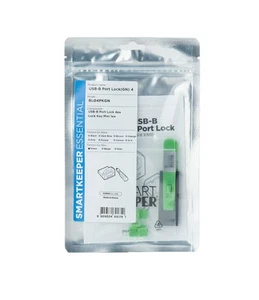 SmartKeeper Essential / 4 bloqueurs de ports USB B + clé / vert - Photo 1/3