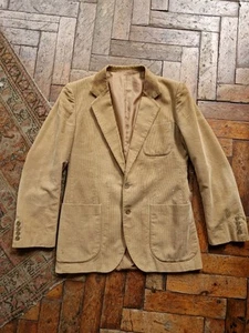 Vintage 1990s Men's Cord YSL Yves Saint Laurent Paris Rive Gauche Cord Blazer S - Picture 1 of 13