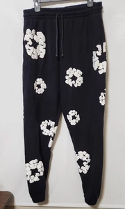 Denim Tears Cotton Wreath Sweatpants "Black" - SIZE Xlarge - Picture 1 of 5