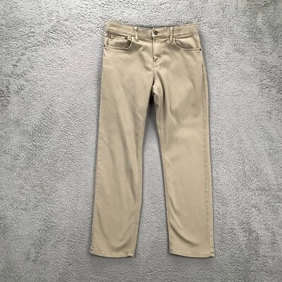 IZOD Chino Pants Jeans Men's 32x32 Beige Stretch Straight Comfort Grip Waist - Image 1 of 4