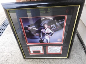 NASCAR PLAQUE DALE EARNHARDT SR 2001 RACE TIRE PIECE AND CAREER HIGHLIGHTS - Picture 1 of 6