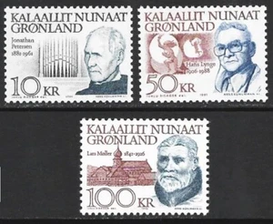 Greenland 1991-92 Famous People Set #242-243, 249 VF-NH CV $57.75 - Picture 1 of 2