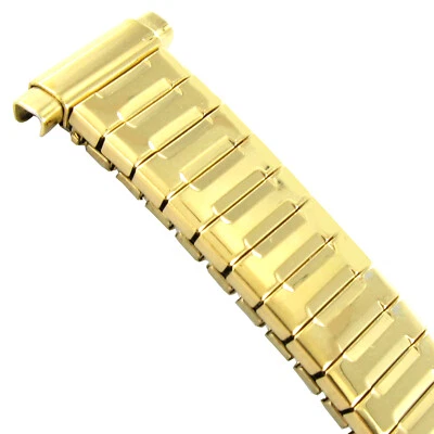 9-12mm T&C Gold Tone Stainless Steel Ladies Expansion Watch Band 520437 - Image 1 of 2