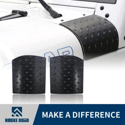 2x Exterior Body Armor Plate Side Cowl Trim Cover For 2007-2018 Jeep Wrangler JK Foto 1 de 4