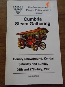 KENDAL CUMBRIA 1980 Vintage Steam Gathering Handbook Traction Engine Rally - Picture 1 of 1
