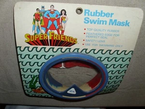VINTAGE WONDER WOMAN SUPER FRIENDS BATMAN ROBIN RARO SET DA BAGNO SUPERMAN MOC 1977 - Foto 1 di 12