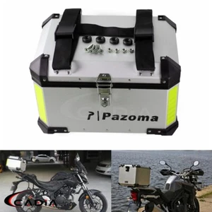 Maleta trasera de aluminio 45L para moto impermeable maletero estuche de almacenamiento - Imagen 1 de 10