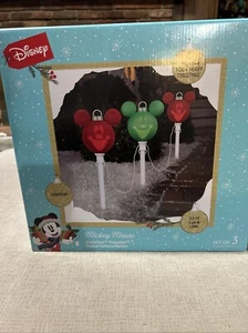 Marcadores de camino musicales de proyección Gemmy Disney Navidad Mickey Mouse EmoteGlow - Imagen 1 de 8