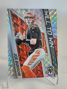 2022 JOE BURROW Will To Win Silver Mosaic Prizm Bengals QB #WW-2