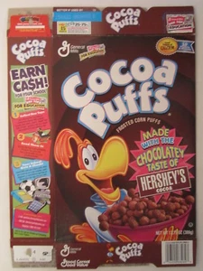 Empty GENERAL MILLS Cereal Box 2002 Cocoa Puffs HERSHEY'S COCOA [G7C1c] - Picture 1 of 1
