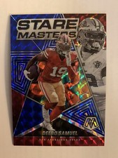 Deebo Samuel 2022 Panini Mosaic Blue Mosaic Stare Masters Insert /99 #SM-16
