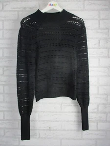 SHEIKE womens knit jumper top sweater black M, 10 high neck - Picture 1 of 8