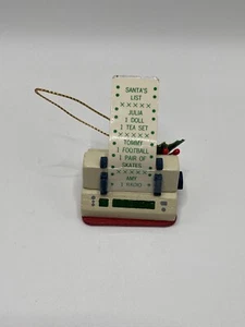Vintage 1093 Kurt Adler Christmas List Typewriter Ornament - Picture 1 of 5