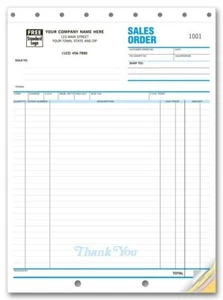 1000 Classic Collection Large Sales Order, Nebs/Deluxe No. 53, 2 Part Carbonless - Imagen 1 de 1