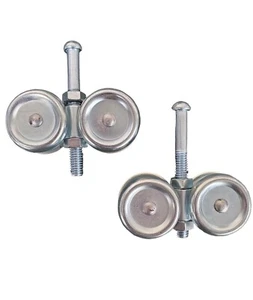 Overhead Trolley Wheel Rollers -1 Pair- (4 Wheel) - Picture 1 of 2