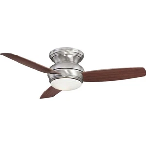 Minka Aire Traditional Concept 44" LED Flush Ceiling Fan, Pewter - F593L-PW - Picture 1 of 1