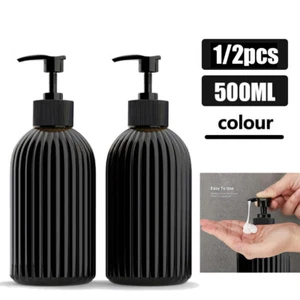 500ml Refillable Soap Dispenser Hand Pump Shampoo Bottle Liquid Empty Container - Picture 1 of 16
