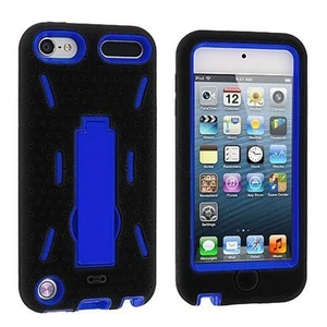 Hybrid Armor Case with Kickstand for iPod Touch 5th Gen - Blue/Black - Picture 1 of 2