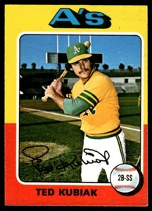 1975 O-Pee-Chee Ted Kubiak Oakland Athletics #329 R99 - Picture 1 of 2