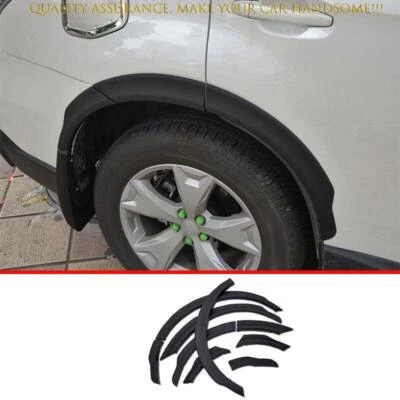 Para Subaru Forester 16-18 Negro Mate Rueda Ceja Arco Guardabarros Acampanada Cubierta D Foto 1 de 4