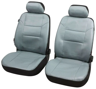 SET COPRISEDILI ANTERIORI VW VOLKSWAGEN POLO FODERE AUTO GRANADA GRIGIO  agu - Immagine 1 di 3